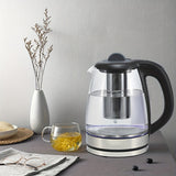 1pc, Electric Kettle -2.2L Water Pot 1500 Watt Coffee And Tea Pot Borosilicate Glass Easy To Clean, Wide Opening, Automatic Closing