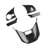 Top-For TOYOTA VELOZ AVANZA 2022 2023 Carbon Fiber Steering Wheel Decoration Cover Trim Car Styling