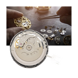 NH38/NH38A Movement+Steel Stem+Clutch Lever Kit High-Precision Automatic Chain Up Mechanical Watch Movement