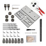 Adjustable Drilg Guide Puncher Locator 3 In 1 Woodworking Doweg Jig Kit Positioning Hole Opener Carpentry Accessory