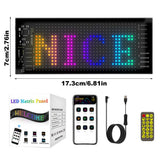 LED On Car Rear Window Blutooth APP Control Flexible led RGB Panel Pixel Pattern Graffiti Text Animation Display
