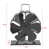 Fireplace Fan 6 Blades Home Fireplace Fan Heat Powered Heating Stove Fan Fireplace Fan Wood Stove Fireplace Fan Heating Fan