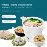 Folding Electric Cooker Multifunction Mini Rice Student Dormitory Noodle For Kitchen Home Travel Hot Pot