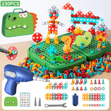 Children Electric Drill Toolbox Driller Games Tool Toy for Boys 4 6 Years Old Montessori Screw Puzzle Kid Pretend Play Toys Gift