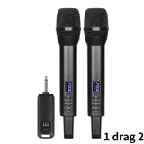 Recharging Echo Treble Bass 2.4G Wireless Microphone for Home Cinemas Karaoke Church Speech Handheld Mic Professional