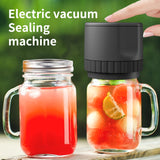 1set, Mason Jar Electric Vacuum Sealer With 10 Lids, Wide Mouth And Regular Mason Jar Food Storage Automatic Canning Sealing Machine Kit