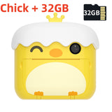 Instant Print Kids Camera 1080P Rechargeable Kids Camera Selfie Video Child Camera For 6-12 Years Old Girls Boys Birthday Gift
