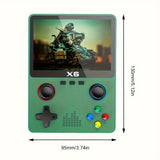 X6 Game Console，8.89 Cm IPS Screen Mini Game Console