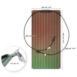 ETFE Solar Panel Battery Charger Flexible Monocrystale Solars Plate Waterproof for Phone Power Bank Outdoor Home Use 690mm