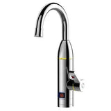 Stainless Steel Electric Heater Temperature Display Kitchen Tankless Instant Hot Water Faucet 3300W