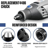 Drill Chuck Collet Set, 28 Pcs Chuck Collet Kit(1/32 - 1/8Inch)Replacement 4486 Drill Keyless Bit 4485 Brass Collet Set