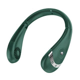 Portable Mini Hanging Neck Digital Display Power Bladeless Neckband Air Cooler USB Rechargeable Electric Fan For Running