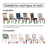 For Dining Room Set Of 4 Dark Grey Stretch Slipcovers Chairs Kitchen Chair Covers