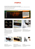 1pc Alarm Clocks Radio With Bluetooth, FM Radio, Dual Alarm With Snooze, USB Charging, Auto And Manual Dimmer, Clock For Bedside ITOMA CKS503
