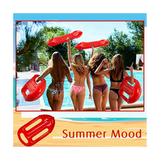 Beach Lifeguard Children Practice Swimming Surfboard Red Iatable Floating Board Blowing Toy