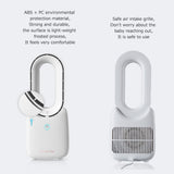 Quiet Small Creative Mini Electric Four Gears Bladeless Fan - For Office & Home, Portable USB Desktop Fan