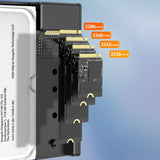 M.2 Nvme SSD Case Dual Bay Docking Station Support UASP Type-C 10Gpbs Clone Duplicator 2.5/3.5inch SATA HDD Enclosure