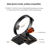 65.9mm Tripod Mount Ring Lens Collar Foot QR Plate 1/4in&3/8in for Sony A6000/A6100/A6300/A6400/A7SA7S2/A7S3/ZVE-1/ZVE-10/FX30