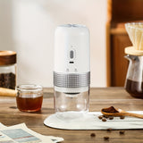 1pc, Electric Coffee Grinder, Adjustable Coffee Bean Grinder, Spice Grinder, One Touch Coffee Mill, Portable Ceramic Conical Burr Coffee Grinder For Camping Kitchen  Travel Coffee Make