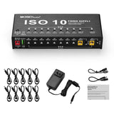 Guitar Effect Power Supply Guitar Effect Pedal Power Supply accessories Basses Guitar Pedal Power 10 isolated DC outputs