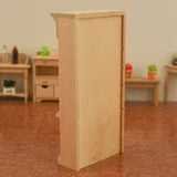 1/12 Dollhouse Miniature Furniture Multifunction Wood Cabinet Bookcase Bookshelf For Pretend Play Toy