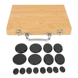 16pcs/set Stone Set Fast Heating Shape Lava Basalt Round Tool Massage Hot Stones Kit