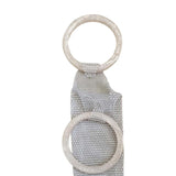 Carrier Beverages Reusable Shiny Rhies Elegant Handwoven Resin Handle Birthday Bag Red Wine Handbag