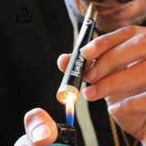 CRUSHER Metal Cone Herb Pipe with 5MM Activated Carbon Filter Removable Dry Burning Tobacco Pipes Smoking Accessories