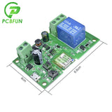 DC 5V 12V 24V Smart WiFi Module Switch Relay Timer Wireless Remote Inching Self-Locking for EWek App Control