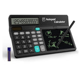 LCD Writing Tablet, 12-Digit Large Display Desk Calculator With Magnetic Stylus, Solar And Battery Supported Durable