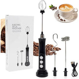 3 In 1 Wireless Milk Frother Handheld Foam Maker Lattes Coffee Whisk Mixer Foamer for Cappuccino Frappe Matcha Frothing Wand