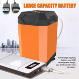 Portable Camping Outdoor Electric Pump Rechargeable Large Capacity Hiking Traveg Shower Tool 5400mAh