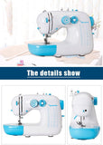 Hot selg HK-707 mutli-function domestic sewing hine able to round head kwyhole