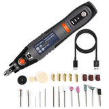 35W USB Cordless Rotary Tool Dremel DIY Engraving Pen Electric 3 Speed Mini Wireless Drill Set 8500r-21000r/min