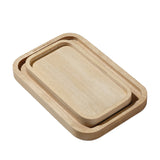 Camping Portable Picnic Fruits Vegetables Chopping Boards Lacquerless Double-Sided Outdoor Wooden Cutting Board