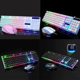 G21 USB Wired Set LED Rainbow Color Backlight Gaming Computer Mouse Keyboard