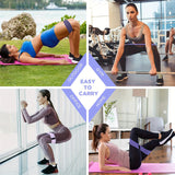 3pc/set Workout Resistance Bands For Legs And Glutes Muscle Training, Home Yoga Pilates Accessories
