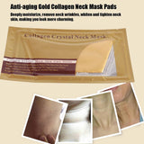 5pcs Moisture Mask Anti Aging Collagen Neck Patch Moisturize Wrinkle Removal Whiten Tighten Skin Pads