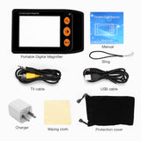 Eyoyo Portable Digital Magnifier Reading Aid 3.5 Inch LCD Screen for Low Vision 2x-25x Zoom Foldable video electronic magnifier