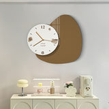 1pc Modern Simple European Living Room Fashion Clock, Restaurant Hanging Painting Clock, Creative Simple European Light Luxury Decorative Art Clock, For Home Room Office Decor