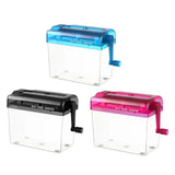 Mini Portable Home Paper hine Manual Shredder A4 Strips Cut Bills Receipts Cutting Tool Desktop