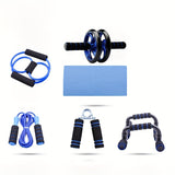 7-Piece Ab Wheel Set: Home Fitness Equipment For Indoor Sports Training