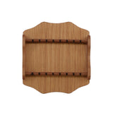 1/6 Doll House Furniture Accessories Mini Model Tableware Display Stand/Tableware Wall Frame Durable Wood Color Oiled