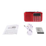 PR-11 Red 2-Band Insert Card Radio AM FM MP3