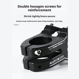 ESLNF Mountain Bike Handlebar Fixed Gear Downhill Short Aluminum Alloy Fork Head Tube CNC Hollow Stem