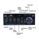 AK45 800W Home Digital Amplifiers Audio Bass Video Power Bluetooth Amplifier Hifi FM Music Subwoofer Speakers USB SD Mic Input