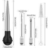 Seasoning Sauce Pump BBQ Meat Syringe Turkey Chicken Squirt for Home Kitchen Cooking Marinade Tool Injection Dropper