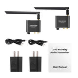 2.4G Wireless Audio Adapter audio Extensor Transmitter & Receiver 50M Lan Extender Splitter RX/TX No Delay for TV Box DVD PC