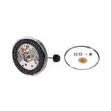 2824-2 Automatic Mechanical Movement Engraved Fish Pattern Watch Accessories Black Calendar