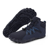 Outdoor new snow boots men women in winter, with high top thick fleece, splash, slip, and anti cold cotton shoes for couples